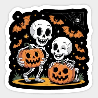 Slightly Subtle Halloween Skeleton Sticker